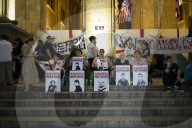 213th Day Of Continuous Protest On Rustaveli Avenue.