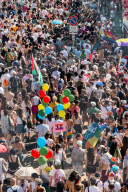 The Milano Pride 2025 Parade With Over 350000 People To Celebrate LGBTQIA+ Pride In Milan