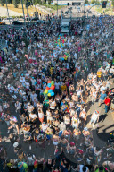 The Milano Pride 2025 Parade With Over 350000 People To Celebrate LGBTQIA+ Pride In Milan