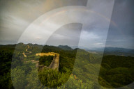 Rainbow Above Jinshanling Great Wall