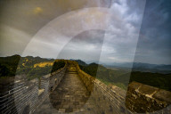 Rainbow Above Jinshanling Great Wall