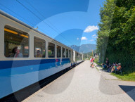 Bayerische Zugspitzbahn At Hammersbach Alp Railway Station