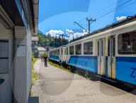 Bayerische Zugspitzbahn At Hammersbach Alp Railway Station