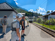 Bayerische Zugspitzbahn At Hammersbach Alp Railway Station