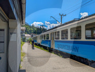 Bayerische Zugspitzbahn At Hammersbach Alp Railway Station
