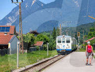 Bayerische Zugspitzbahn At Hammersbach Alp Railway Station