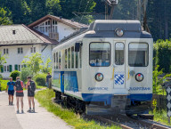 Bayerische Zugspitzbahn At Hammersbach Alp Railway Station