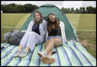Tennis fans queue for Wimbledon tickets in London, UK.