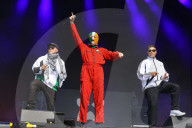 Mosh pits and mayhem: Kneecap play Glastonbury