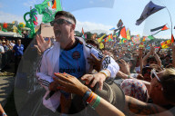 Mosh pits and mayhem: Kneecap play Glastonbury