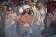 Mosh pits and mayhem: Kneecap play Glastonbury