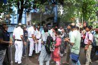 Protest Of  School Teachers  In Kolkata, India.