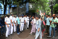 Protest Of  School Teachers  In Kolkata, India.