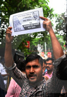 Protest Of  School Teachers  In Kolkata, India.