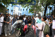 Protest Of  School Teachers  In Kolkata, India.