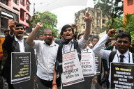 Law Students And Junior Lawyers Of Kolkata, India , Protest Against  Gang Rape.