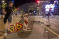 Road Blockade In Novi Sad