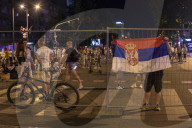 Road Blockade In Novi Sad