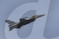 F-16 Fighter At A Flight Demonstration During Paris Air Show 2025