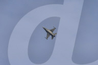 F-16 Fighter At A Flight Demonstration During Paris Air Show 2025