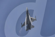 F-16 Fighter At A Flight Demonstration During Paris Air Show 2025