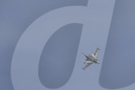 F-16 Fighter At A Flight Demonstration During Paris Air Show 2025
