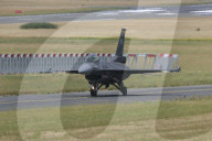 F-16 Fighter At A Flight Demonstration During Paris Air Show 2025