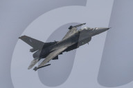 F-16 Fighter At A Flight Demonstration During Paris Air Show 2025