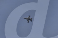 F-16 Fighter At A Flight Demonstration During Paris Air Show 2025