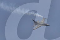 F-16 Fighter At A Flight Demonstration During Paris Air Show 2025