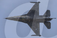 F-16 Fighter At A Flight Demonstration During Paris Air Show 2025