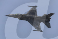 F-16 Fighter At A Flight Demonstration During Paris Air Show 2025