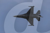 F-16 Fighter At A Flight Demonstration During Paris Air Show 2025