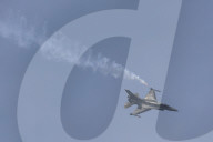 F-16 Fighter At A Flight Demonstration During Paris Air Show 2025