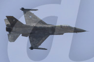 F-16 Fighter At A Flight Demonstration During Paris Air Show 2025