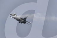 F-16 Fighter At A Flight Demonstration During Paris Air Show 2025