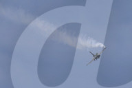 F-16 Fighter At A Flight Demonstration During Paris Air Show 2025