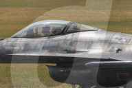 F-16 Fighter At A Flight Demonstration During Paris Air Show 2025