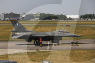 F-16 Fighter At A Flight Demonstration During Paris Air Show 2025