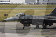 F-16 Fighter At A Flight Demonstration During Paris Air Show 2025