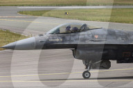 F-16 Fighter At A Flight Demonstration During Paris Air Show 2025