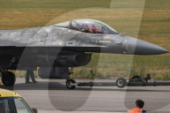 F-16 Fighter At A Flight Demonstration During Paris Air Show 2025