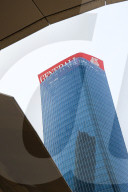 The Collapse Of The Generali Sign On The Hadid Tower, Home Of The Insurance Company, Collapsed On The Roof Of A Skyscraper 192 Meters High In The CityLife District In Milan