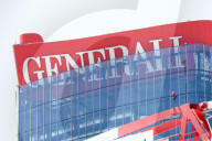 The Collapse Of The Generali Sign On The Hadid Tower, Home Of The Insurance Company, Collapsed On The Roof Of A Skyscraper 192 Meters High In The CityLife District In Milan