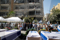 Memorial for 9 Israelis killed by Iran missile