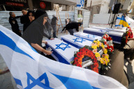 Memorial for 9 Israelis killed by Iran missile