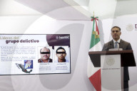 Omar Garcia Harfuch Hold Briefing Conference