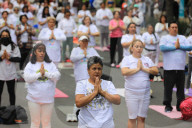 Yoga Mass Class Celebrated In Mexico