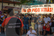 Protests By The Workers From The Iron Sector In Puerto Real, Spain.