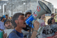 Protests By The Workers From The Iron Sector In Puerto Real, Spain.
